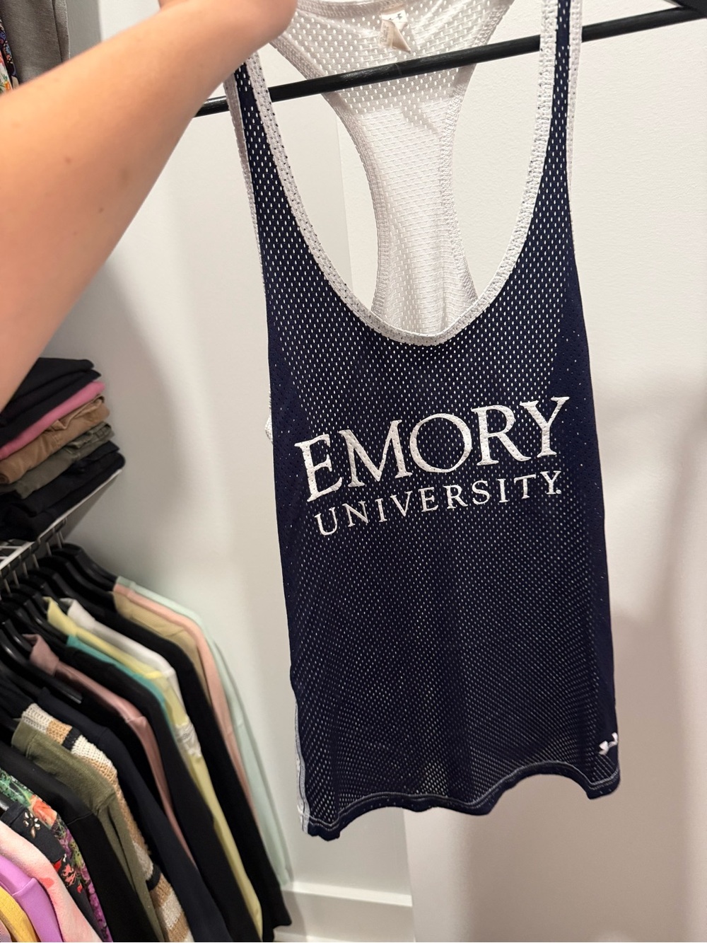 Under Armour Navy Emory University Mesh Tank Top - Picture 4 of 4